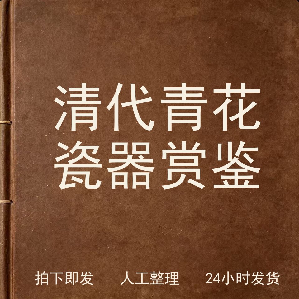 清代青花瓷器赏鉴 古器物文艺兴趣参考电子版