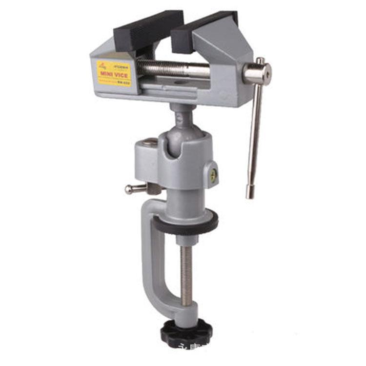 飞鹿万向360度小台钳小型迷你台虎钳铝合金桌虎钳RH-002