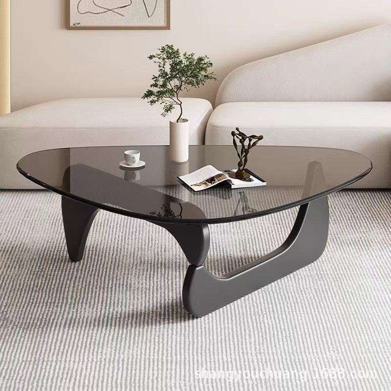 玻璃茶几家用小户型现代简约小桌子北欧创意客厅异形外贸简易茶桌