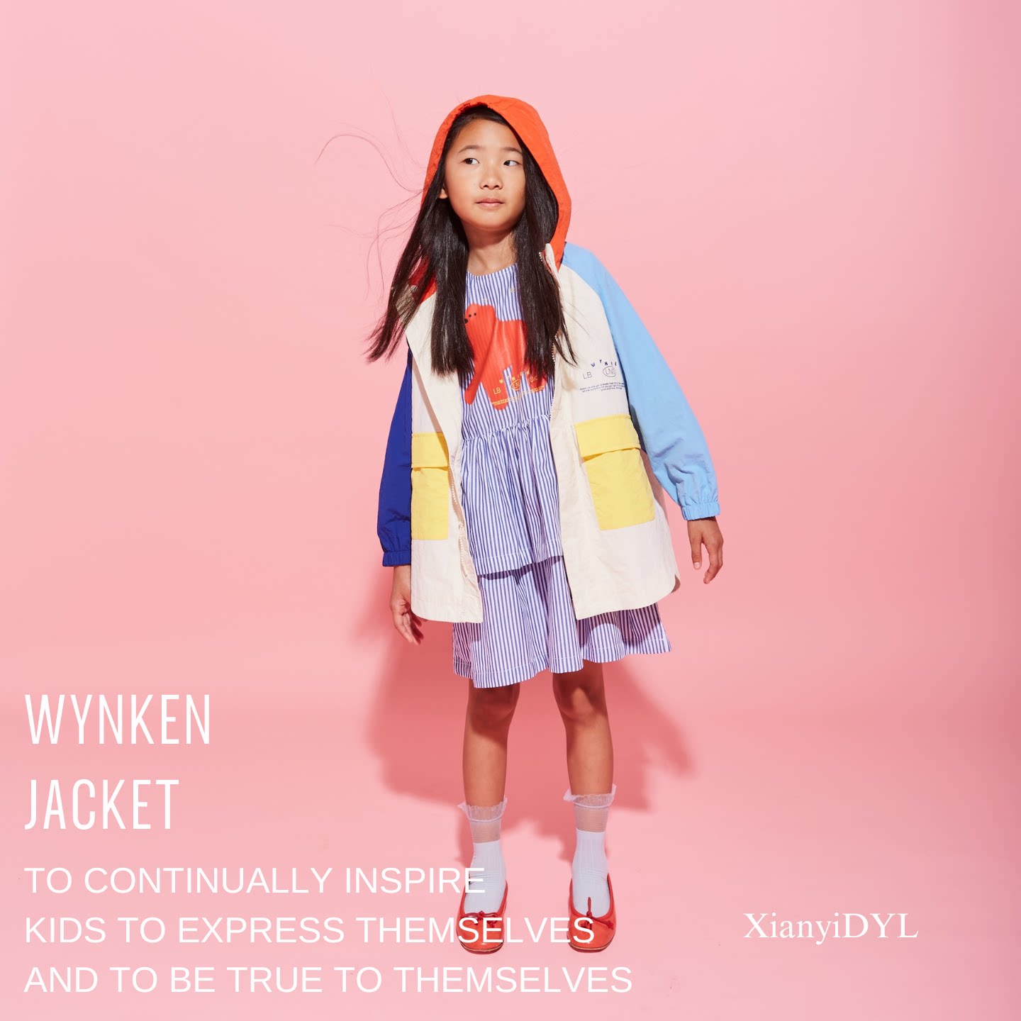 Wynken 26SS 男童女童速干防风轻量防水冲锋衣软壳衣连帽外套轻薄