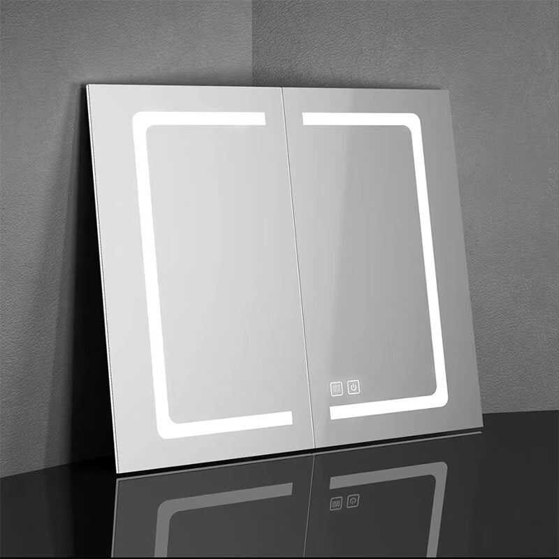 定制铝合金智能镜柜门非标来图定做卫生间多功能发光浴室镜柜门框