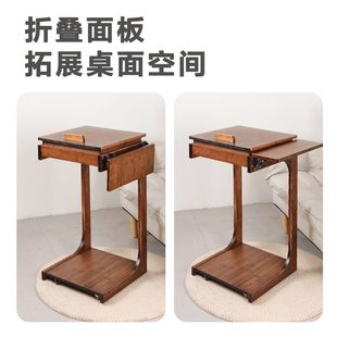 可移动边桌楠竹沙发边几移动C形桌茶几懒人小桌子客厅卧室家用