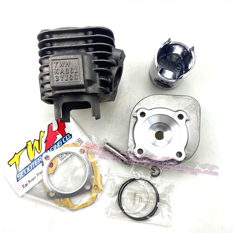 TWH JOG50 JOG90 改54mm  改装汽缸套缸气缸 活塞中缸组48-54mm