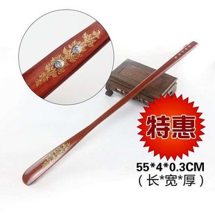 便携式加长木质把木头竹子鞋拔子超长个性辅助牛角日式皮鞋提鞋器