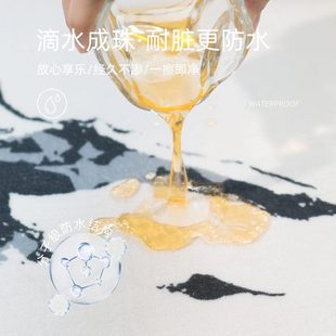 轻奢高级感卧室床边毯免洗可擦地垫免打理 奶油风地毯客厅2024新款