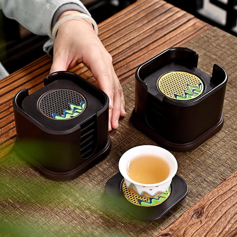 电木杯垫茶杯托中式家用会客茶托防烫隔热垫功夫茶道零配茶垫子,餐饮具,茶托,淘宝优惠券,粉丝福利购,淘宝优惠卷