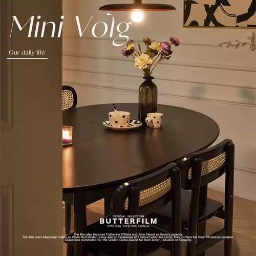 伸缩餐桌z136全实木椭式复黑色圆折叠法可变圆餐桌小户型家用胡古