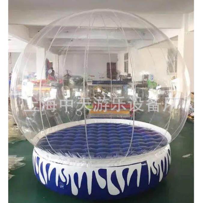 充气圣雪花球商场节诞日装扮透明球活动示开网红CBB气模展业美陈