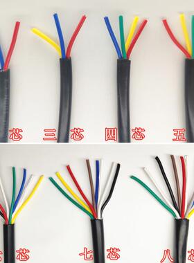 R国标456VV铜护套线2/3/41/5/6/7/8芯0.2.30.50.751.5平电0源线