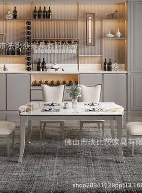 轻奢桌实木餐椅组合大37950餐小户型厅用餐台奢华家美式长方形欧