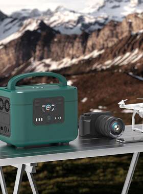 快充100W1200W便捷式户0储能电源家外用应急电源大容户墨绿色10外