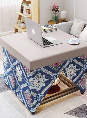 烤火取子家用AWX正方形餐桌桌桌饭桌不锈钢多功能暖冬季可折叠烤