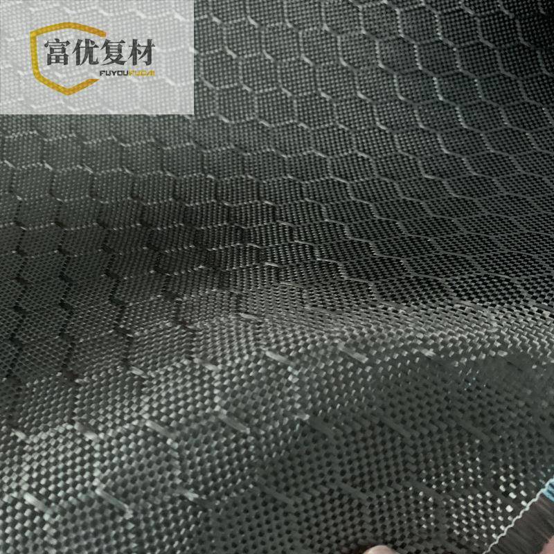 FYFC-TB3足球纹提维花布3k2装40汽车包覆蜂窝碳g纤维布六边形内饰