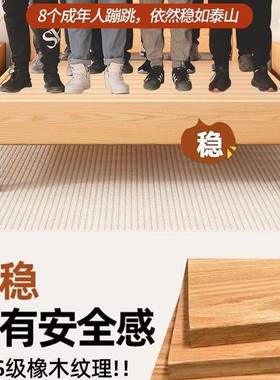 全实木床现双人床主卧代简约.5米橡.木床出租房1床19852米单人床