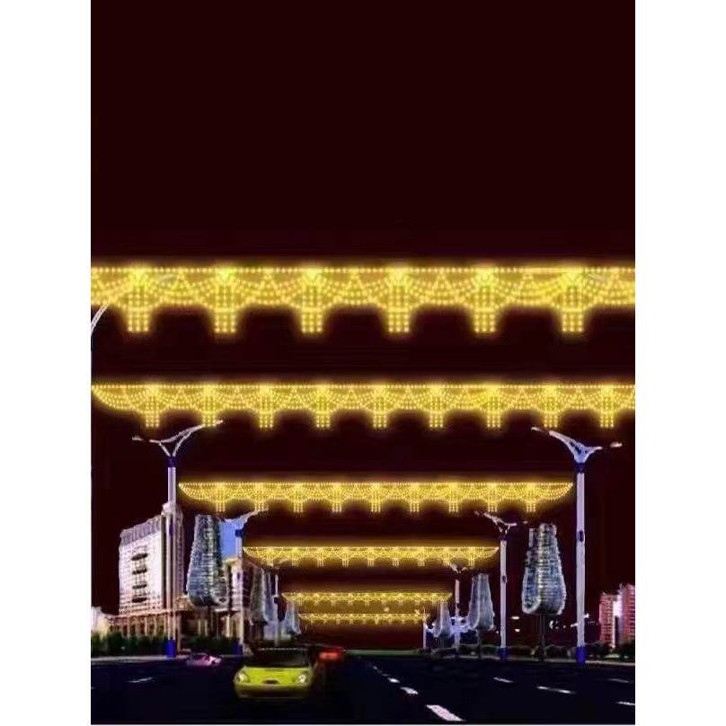 跨街灯造型灯电线杆拉灯造型悬挂街灯中结造国型灯WEW商业街杆跨