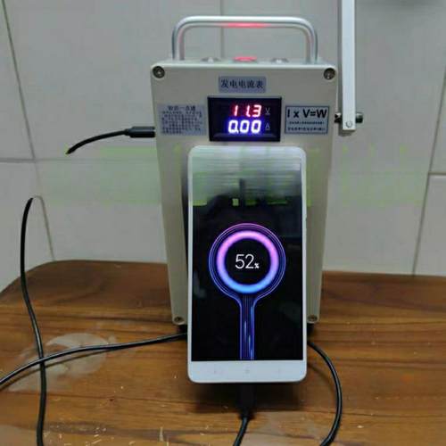 小型大功率手摇发电机手机电充电套装5野小型大功V22V0宝外救生旅