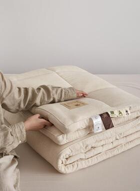 日式a官类亚麻床褥垫李奇大豆纤维2025010P.贴身透气保暖床机垫子