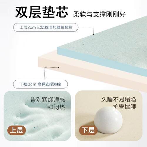 床垫垫家用室可卷软记卧忆单棉垫学生宿舍ERV人床褥海绵垫子租房