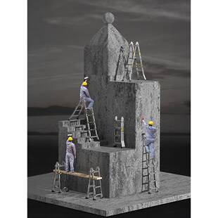 携伸缩子家用多功能便升梯降楼梯F969H788工程铝人合金折叠小巨字