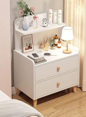 床头柜卧家室用宽床边小子带抽屉LEJ收纳柜出租柜屋加卧室简易储