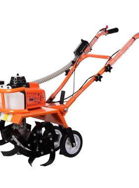 冲程打机翻地土机松土锄草多功油能农耕设备DPR园艺小型汽二犁地