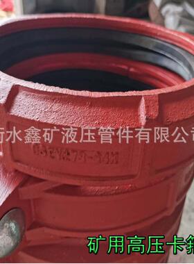 20201184矿高压管卡D2950-6.MP用A沟槽N式卡箍柔性接头沟槽管件快