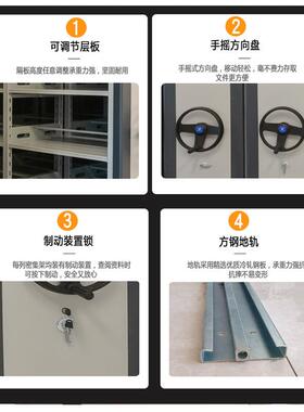 档案室密集架厂移动密集架智BH-D966F能案密集柜密集柜财务凭证密