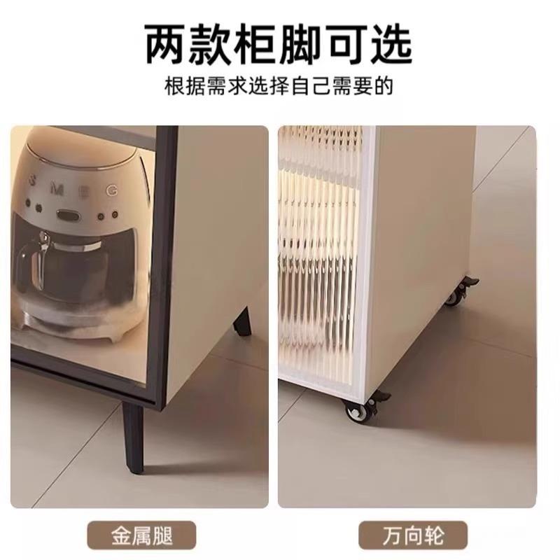 岩板可移动餐边柜置柜多能厨房切岛菜桌操作台QYU多物层小功台储
