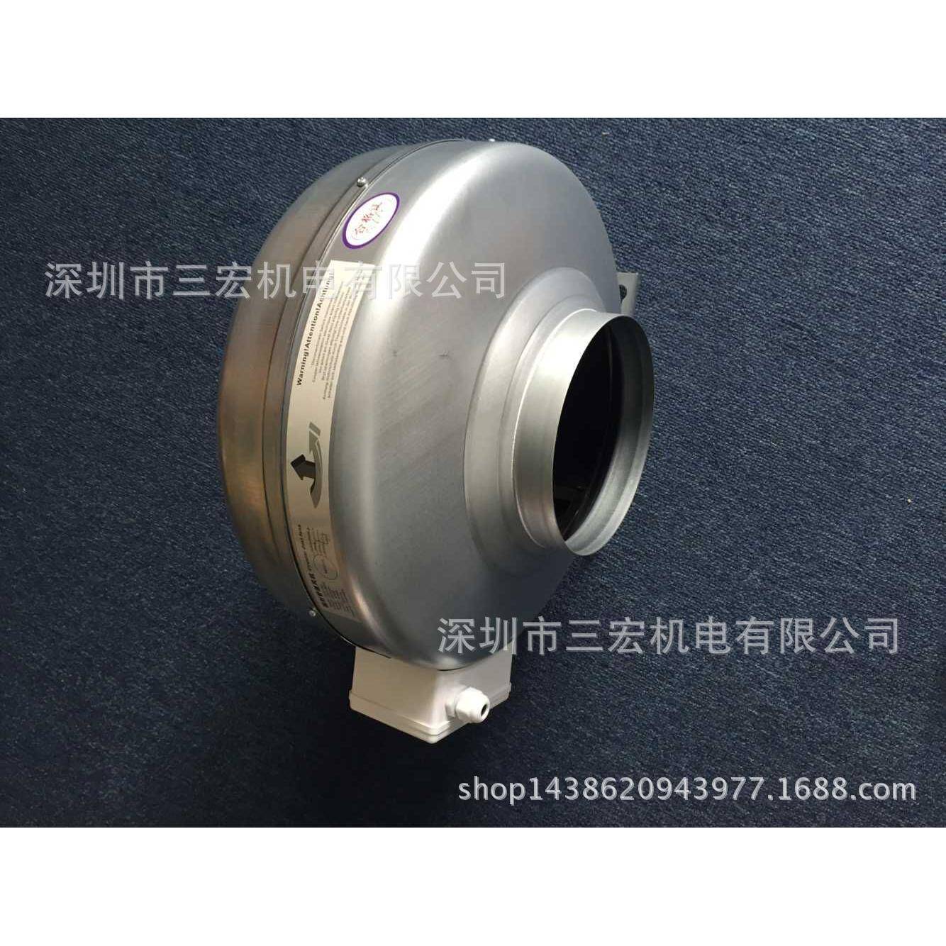 巴可2C映机，屋顶排烟放排风圆形管0道风机圆GDF200形，离心风机