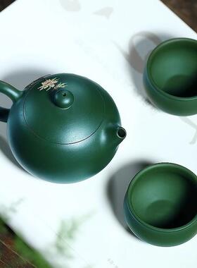 EUZ宜壶兴施正宗砂壶原矿梅花西壶家紫用高档茶茶具