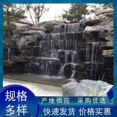 天然造太湖石假山石水池HFQ驳景石公园庭院景草石坪点缀岸装饰太