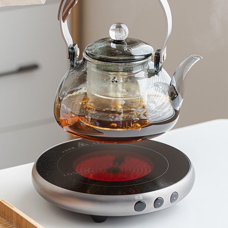 围炉煮茶煮室家用红全套电陶无品牌/炉煮茶花茶茶具套装玻璃茶内