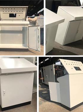 仿威图斜面柜操控作台琴式plc电气制触APXM002摸屏监控台配布线电