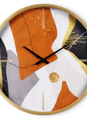 02ZLL2024-挂钟客2厅5钟表家用时尚时钟创现代简约装饰石英意钟