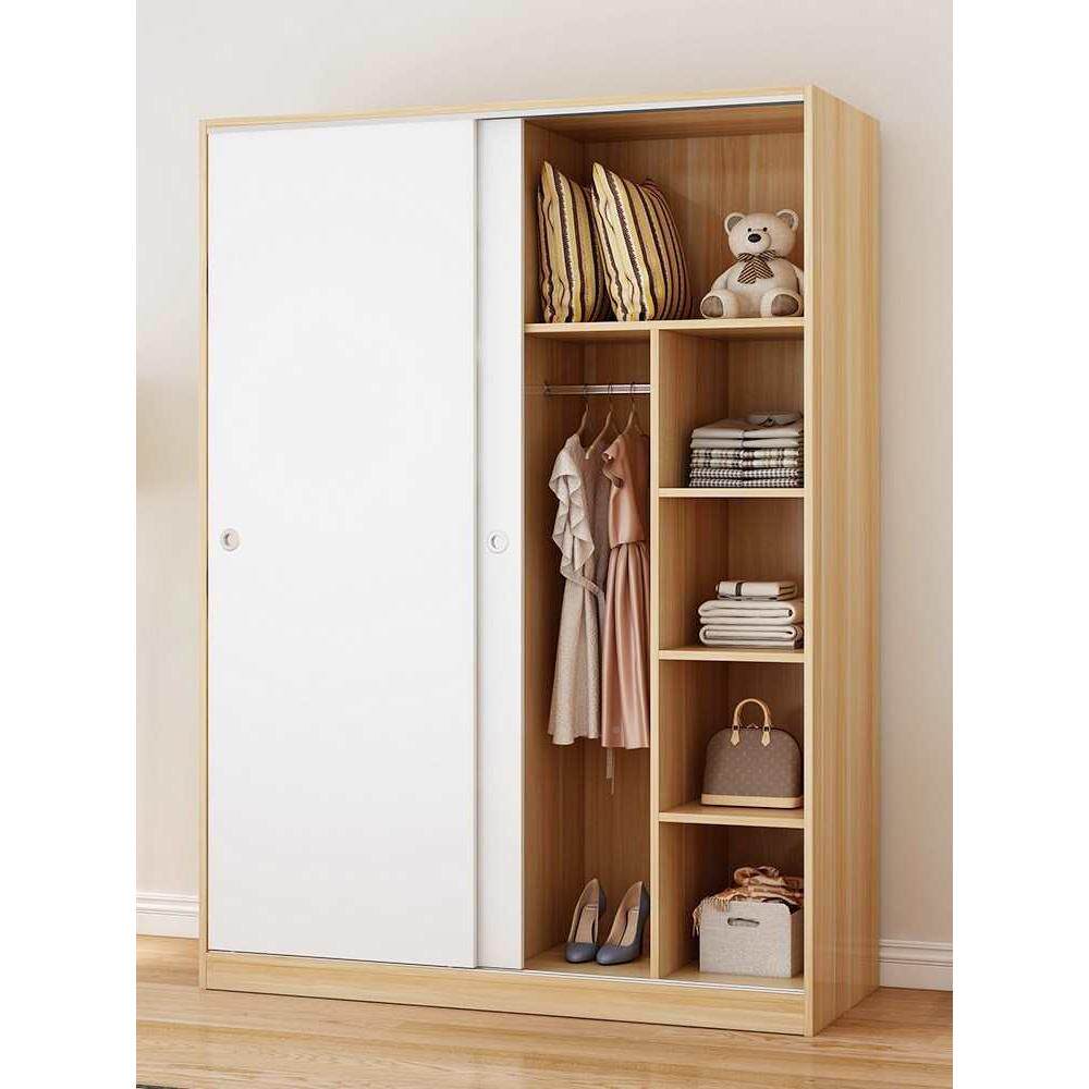 一米卧室推拉门衣户型1小.2m宽1米2简易80DNPcm长两二扇柜门儿童