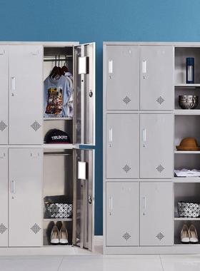 不锈钢更室衣柜304员物工宿GY-66922舍浴柜间无尘净化车带锁储柜