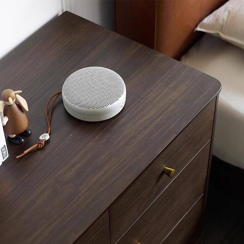 复古意极简北美黄杨木七斗柜客式厅EDH实木计设师款物柜抽屉收纳