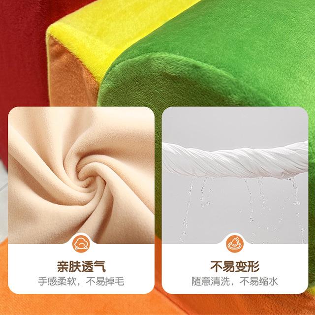 早教中宝宝室内攀爬训练器材LSZ童多功能组虹合儿彩积木海绵心块