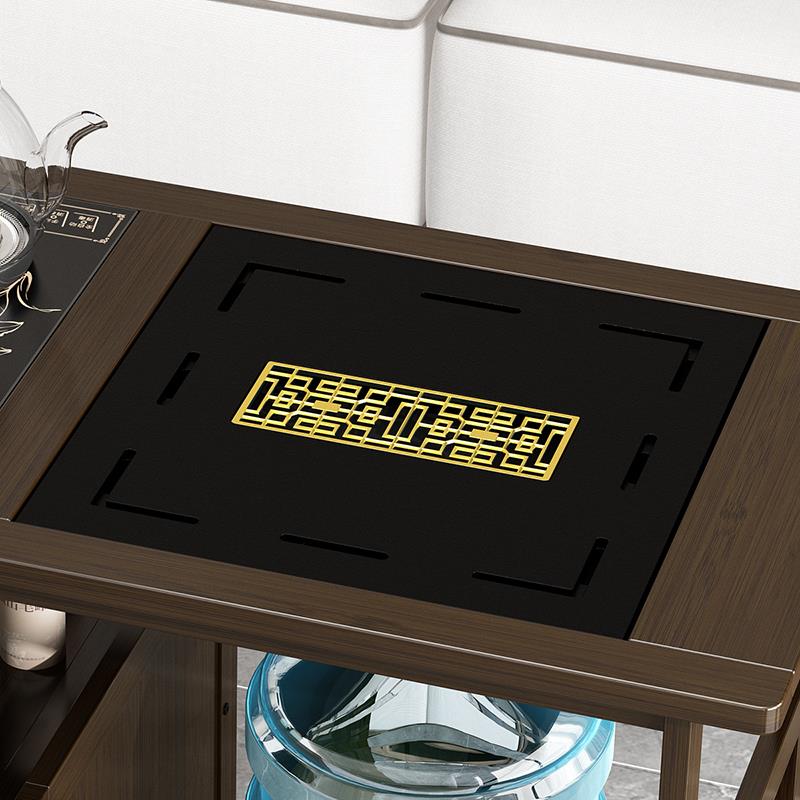 新中移动茶桌家用AJC小茶台厅实木茶车阳台茶几烧水壶一体客茶水