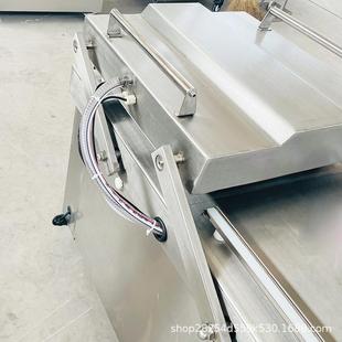 型双大室真空包装机泡菜凤爪摆烧盖封机肉花馍抽真空塑封SHZK29口