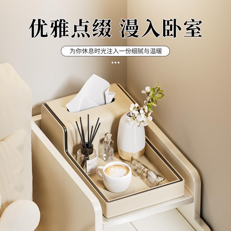 法盘式客厅一几纸巾盒杂物储物盒卧室体托桌面收纳盒高档YTS-1抽