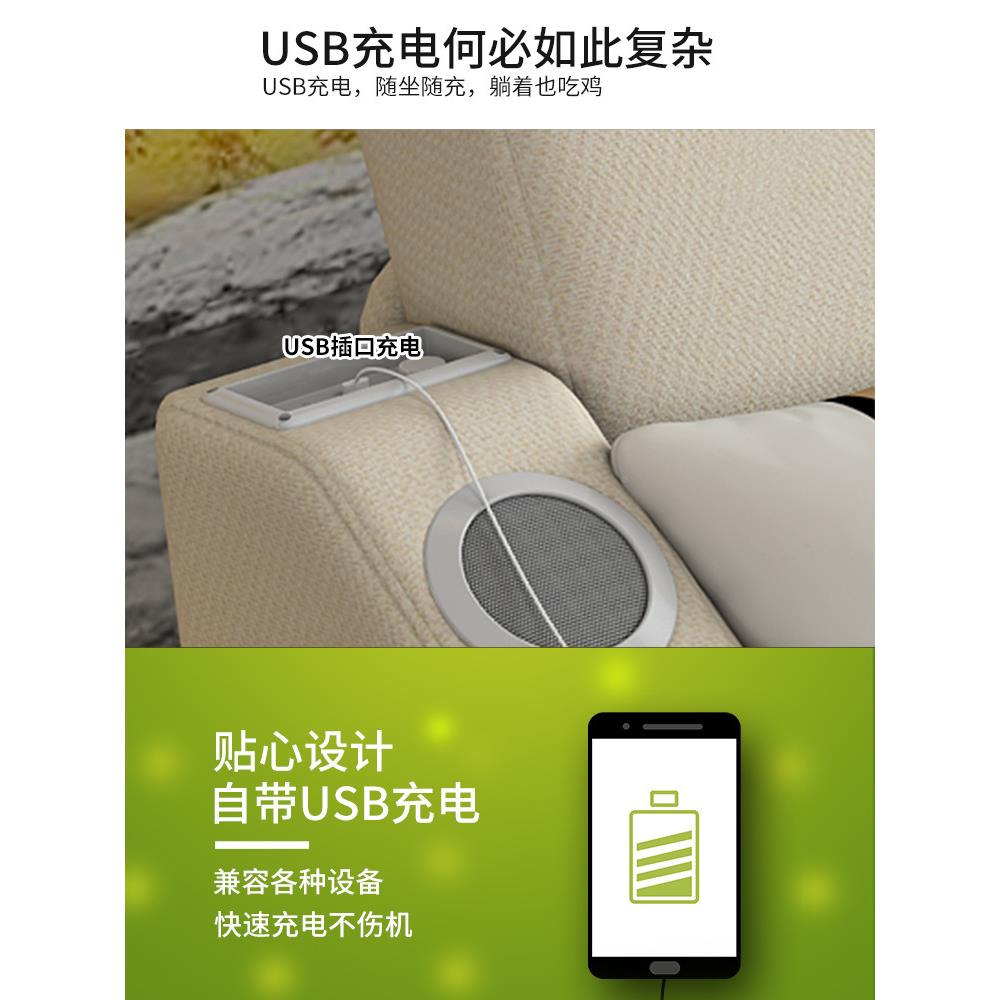 多功能可折科布沙发床GDE小技户客厅型单叠双人坐卧两用推拉可储