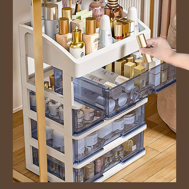 化妆品收纳盒桌面多层抽屉式落地收纳柜子口红护肤品梳妆台置物架,收纳整理,化妆箱/盒,淘宝优惠券,粉丝福利购,淘宝优惠卷