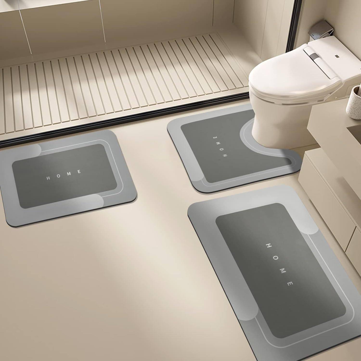 跨境发卫生间三件套脚垫软硅藻泥防滑地垫家用玄关耐磨地垫门垫,居家布艺,家用脚垫,淘宝优惠券,粉丝福利购,淘宝优惠卷