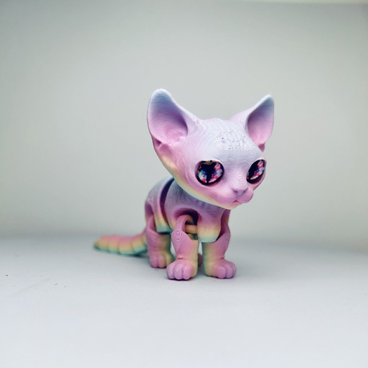 3D打印卡通暹罗猫仿真模型跨境爆款创意3C摆件动物手工艺品新款