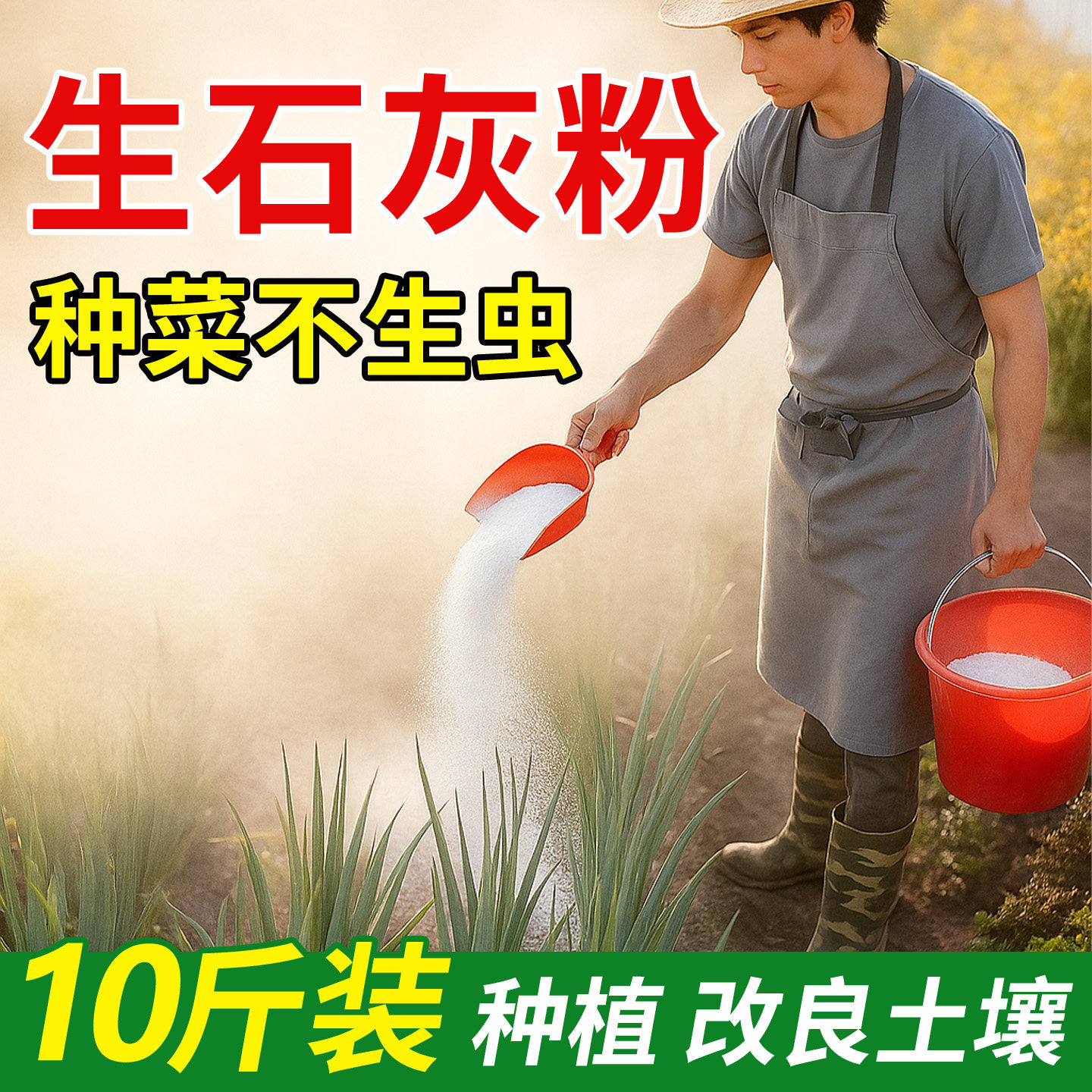 种菜生石灰粉杀菌消毒杀