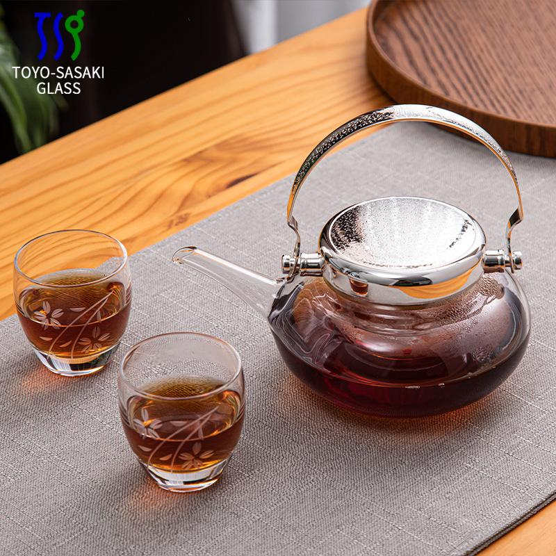 日本进口东洋佐佐木耐热玻璃日式清酒壶温酒器冷酒清酒杯酒具套装