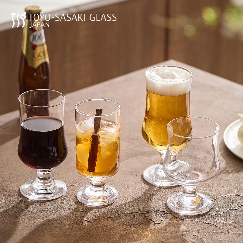 日本东洋佐佐木高脚洋酒杯子威士忌酒杯高脚郁金香酒杯冰咖啡杯子