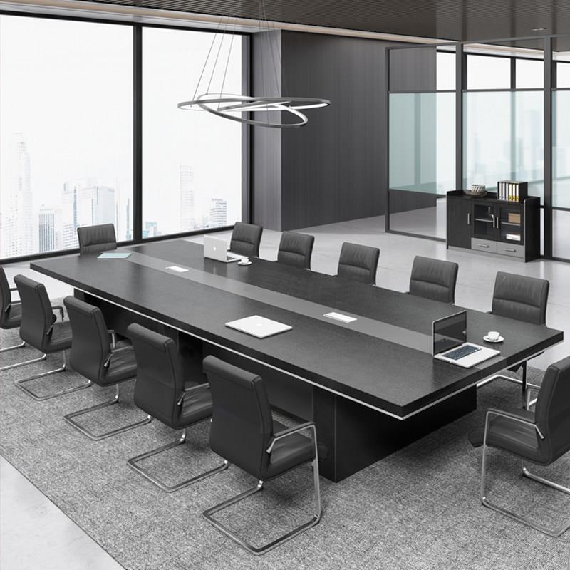 需定制办公会议桌长桌简约现代长条桌会议室桌椅组合武汉家具大型