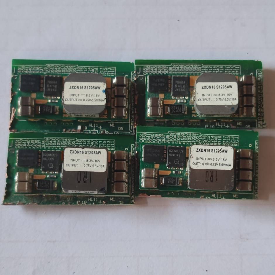 ZXDN16 S1205AW 12转5V 16A输入8.36-16V输出0.75-5.5V拆机带底板